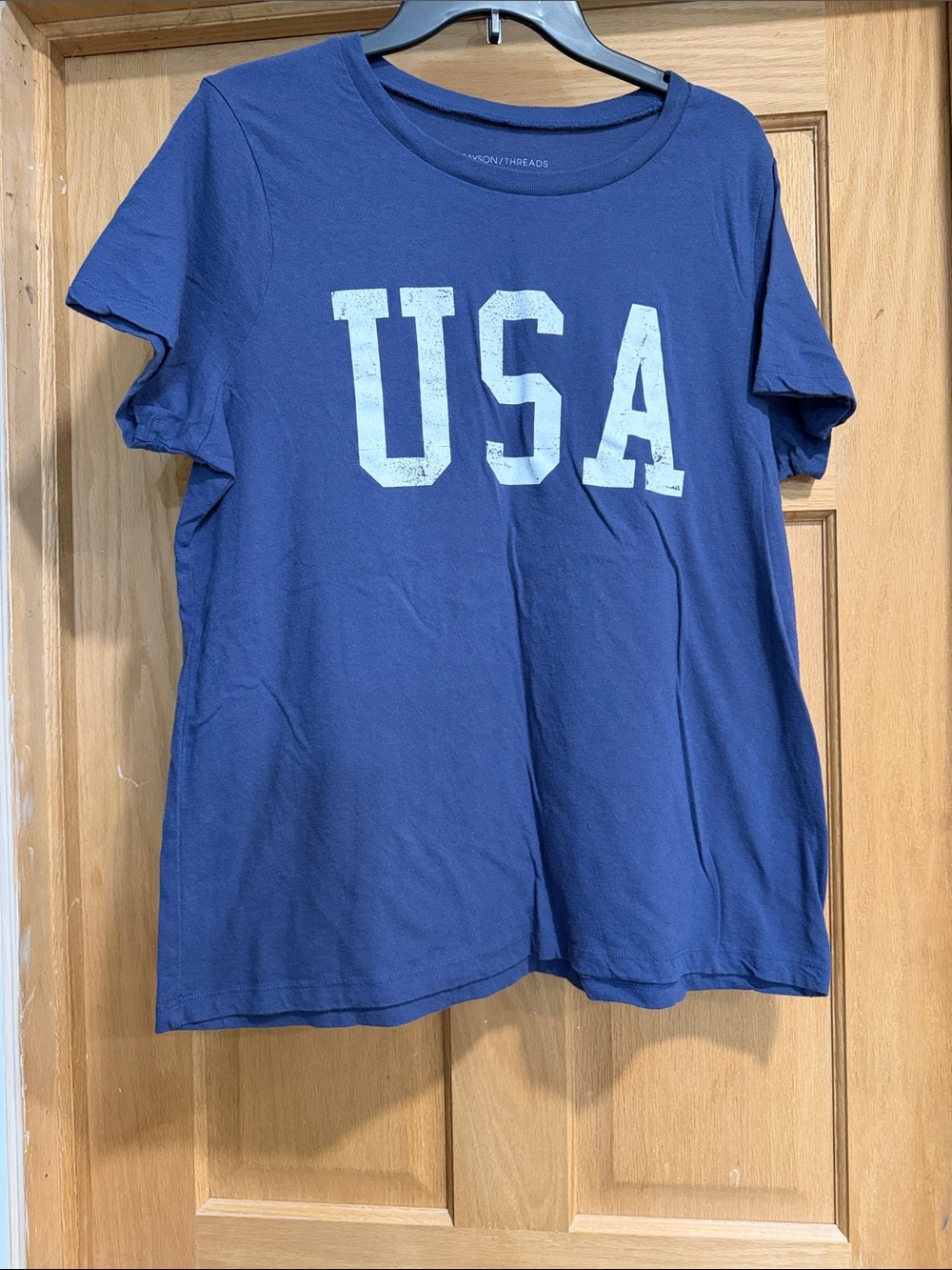 Grayson Threads Navy Tee with White Text Labeling